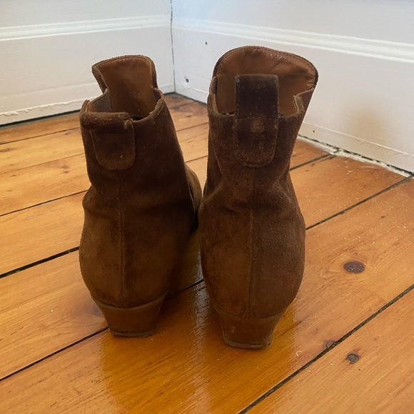 Aquatalia Brown waterproof suede booties - Picture 3 of 3